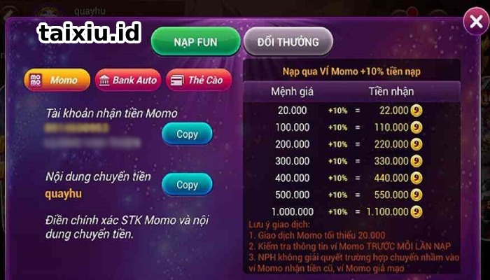 chơi game 9fun đổi thưởng